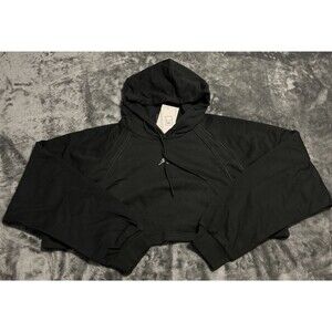 Medium Jordan Sport Cropped Fleece Hoodie Loose Fit Dri Fit